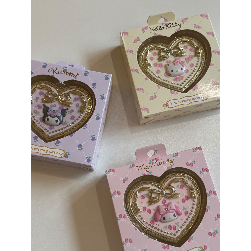 三麗鷗 玫瑰愛心收納盒附鏡 酷洛米 🚙⛓️‍💥-細節圖5