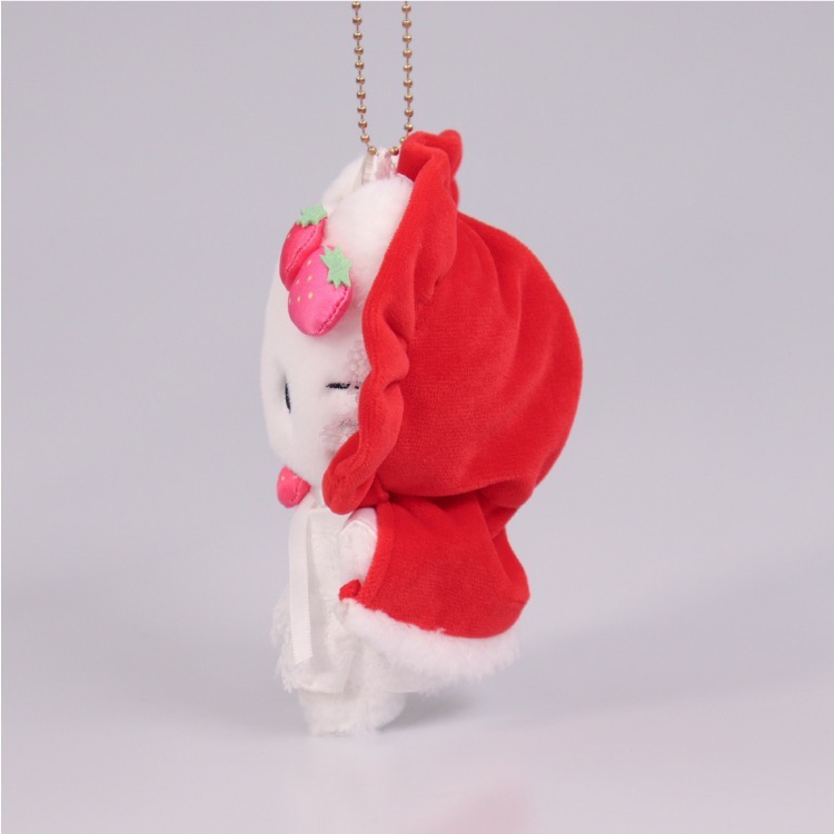 KThings 三麗鷗紅色被巾小紅帽系列 吊飾娃娃 凱蒂 🥖⚽️-細節圖2