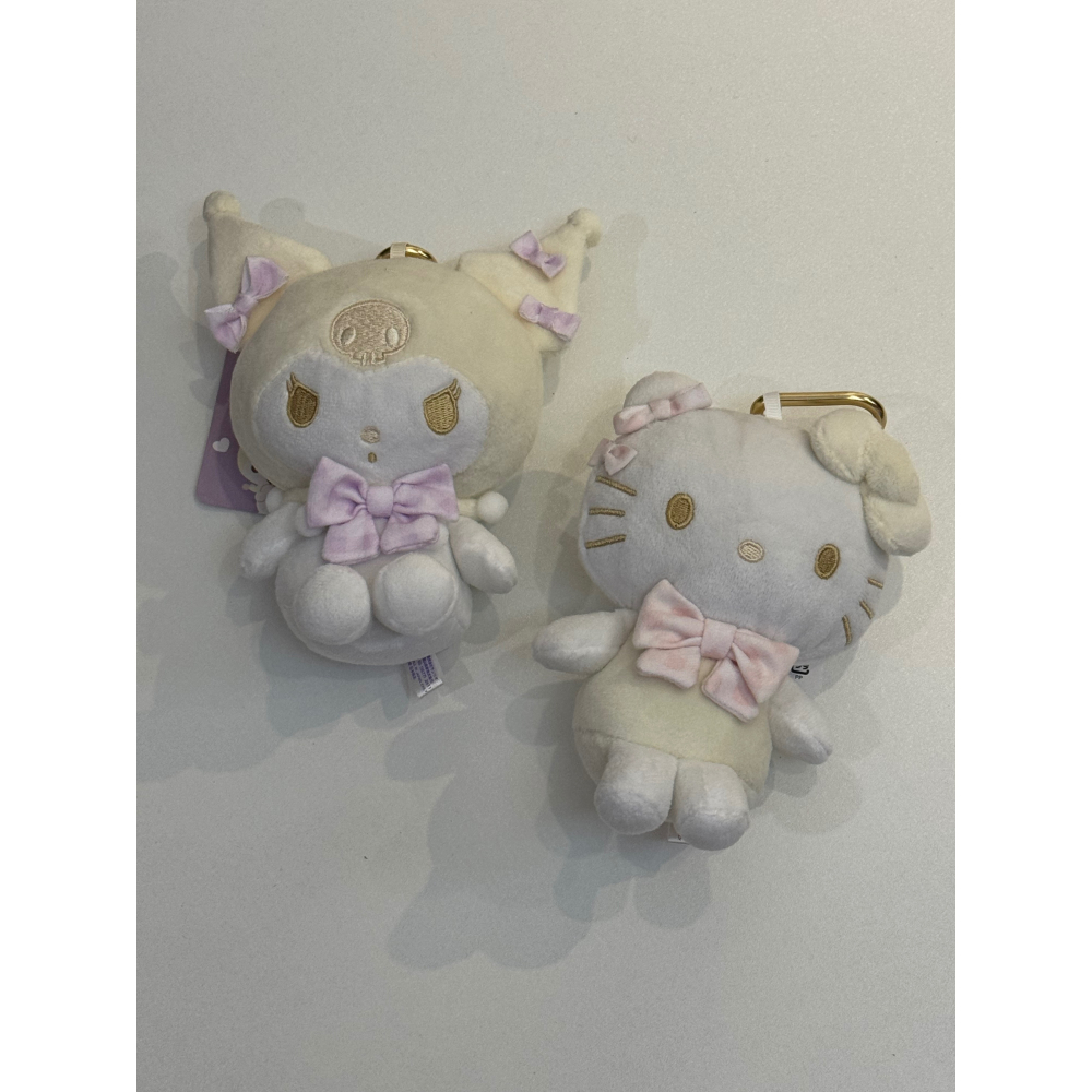 三麗鷗 白色戀人系列 愛心扣吊飾娃娃 酷洛米 🏃🏾🗺️-細節圖3