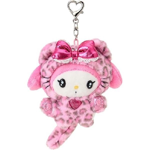三麗鷗 豹紋貓系列 吊飾娃娃 凱蒂 美樂蒂 大耳狗 酷洛米 恰咪 🌸🎬-規格圖1