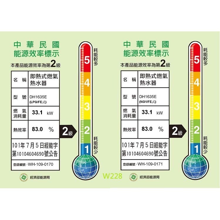 【快速安裝，免下單】生活管家▲可以節能補助 櫻花熱水器 16公升 四季溫 強制排氣 DH1635-細節圖8