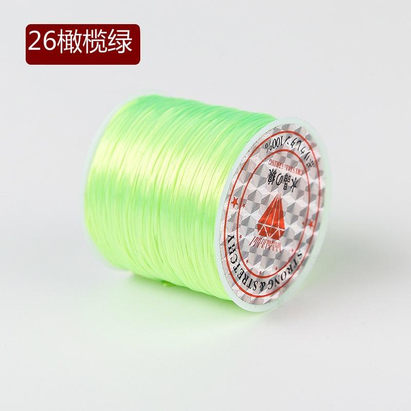 宏雲Hongyun-HC-【 1個價】 彈力線白色扁形水晶線佛珠松緊線手工編織手鏈串珠線彈力繩子-細節圖4