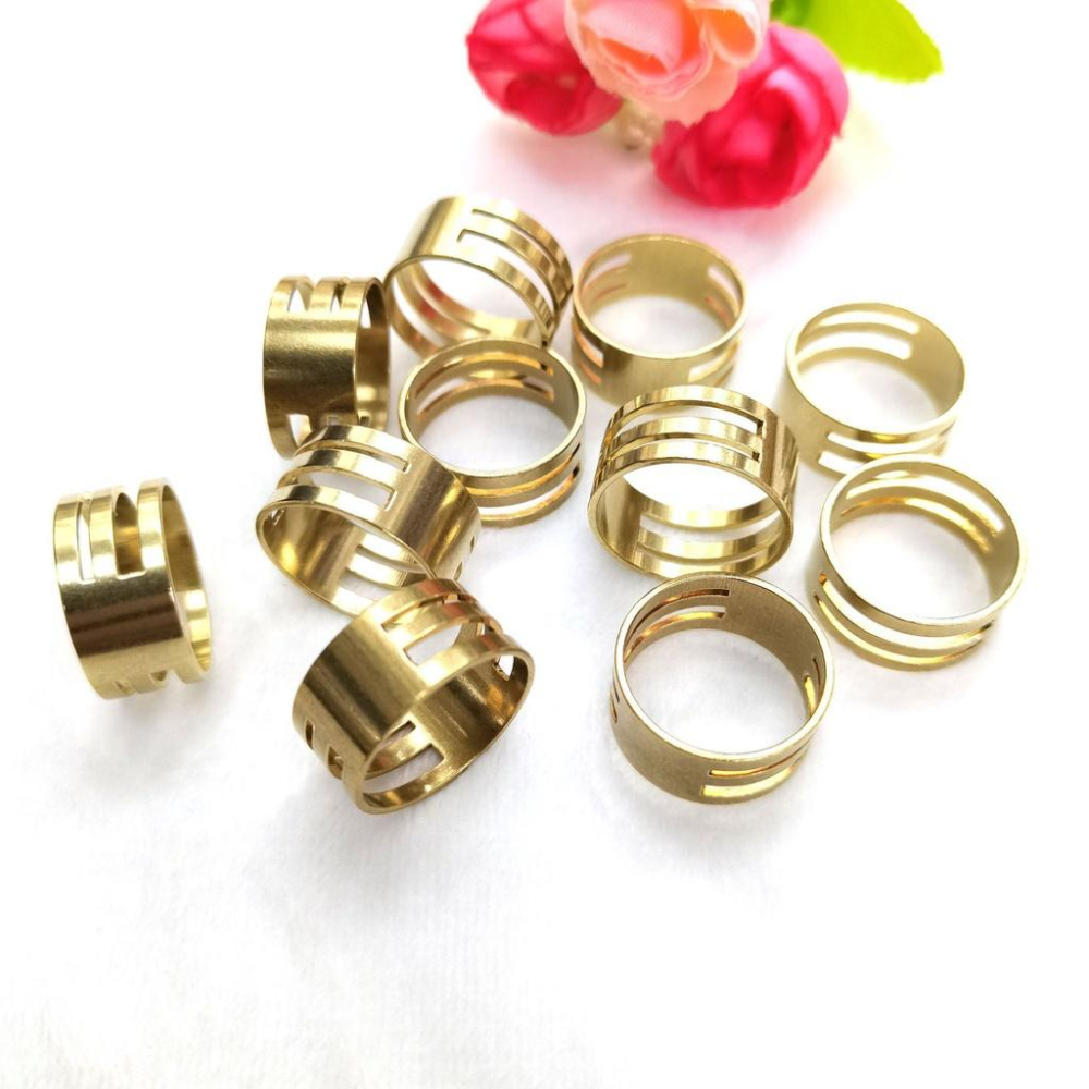 宏雲Hongyun-HC-【 1pcs價】 diy飾品配件 手工戒開圈戒指 串珠手工戒指配件 銅材料飾品工具-細節圖2