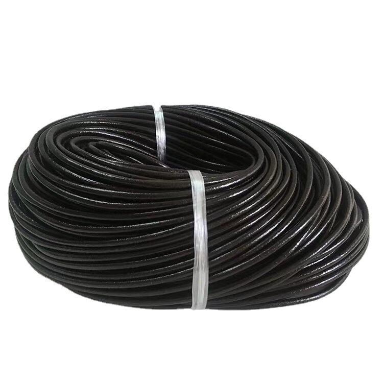 宏雲Hongyun-HC-【工廠直銷 1個價】 純牛皮繩 圓皮繩 原本色 黑色 咖啡色 頭層皮彩色皮繩 DIY飾品配件-細節圖2