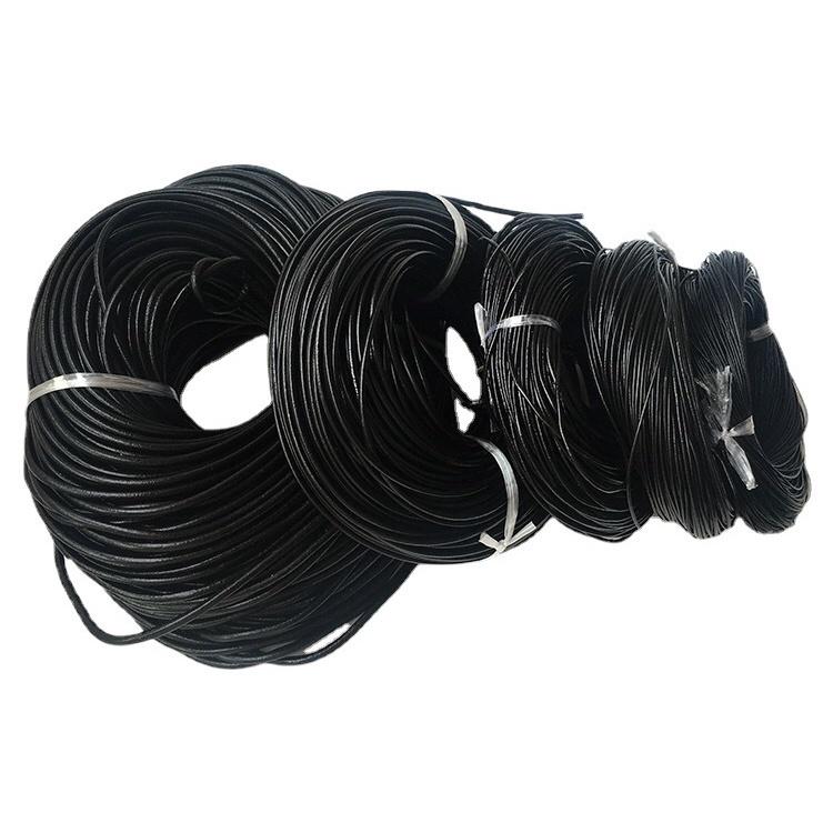 宏雲Hongyun-HC-【工廠直銷 1個價】 純牛皮繩 圓皮繩 原本色 黑色 咖啡色 頭層皮彩色皮繩 DIY飾品配件-細節圖3