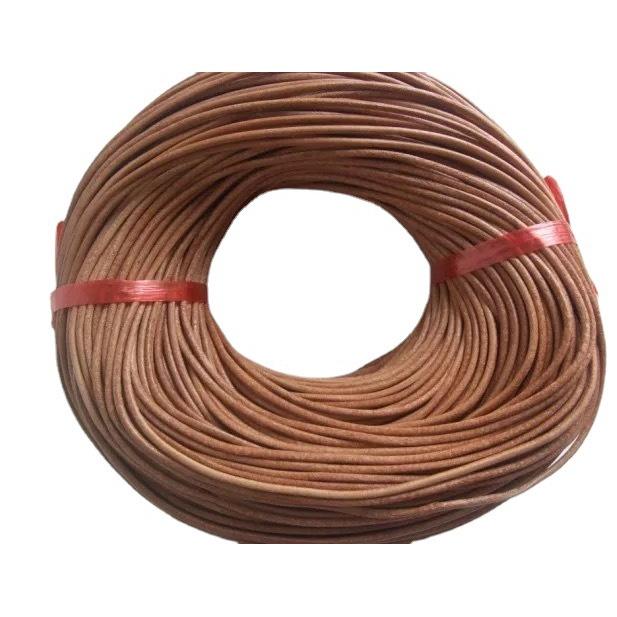 宏雲Hongyun-HC-【工廠直銷 1個價】 純牛皮繩 圓皮繩 原本色 黑色 咖啡色 頭層皮彩色皮繩 DIY飾品配件-細節圖4