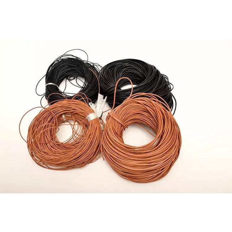 宏雲Hongyun-HC-【工廠直銷 1個價】 純牛皮繩 圓皮繩 原本色 黑色 咖啡色 頭層皮彩色皮繩 DIY飾品配件-細節圖8