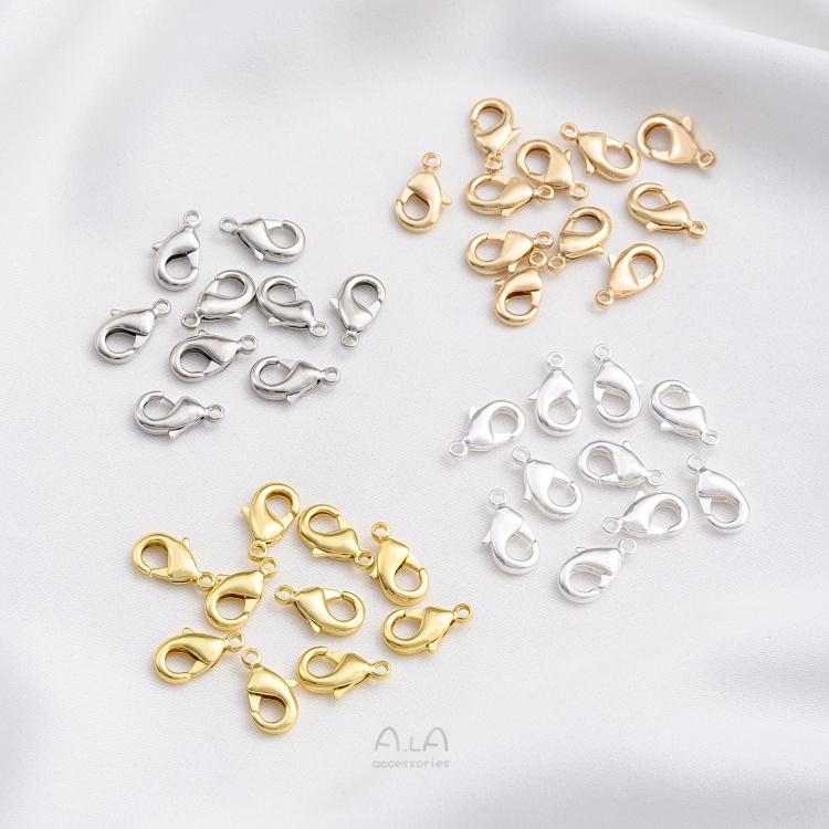 宏雲Hongyun-Ala－－－ 保色高品質14K包金配件龍蝦扣手鍊項鍊連接彈簧扣diy手工飾品材料-細節圖4