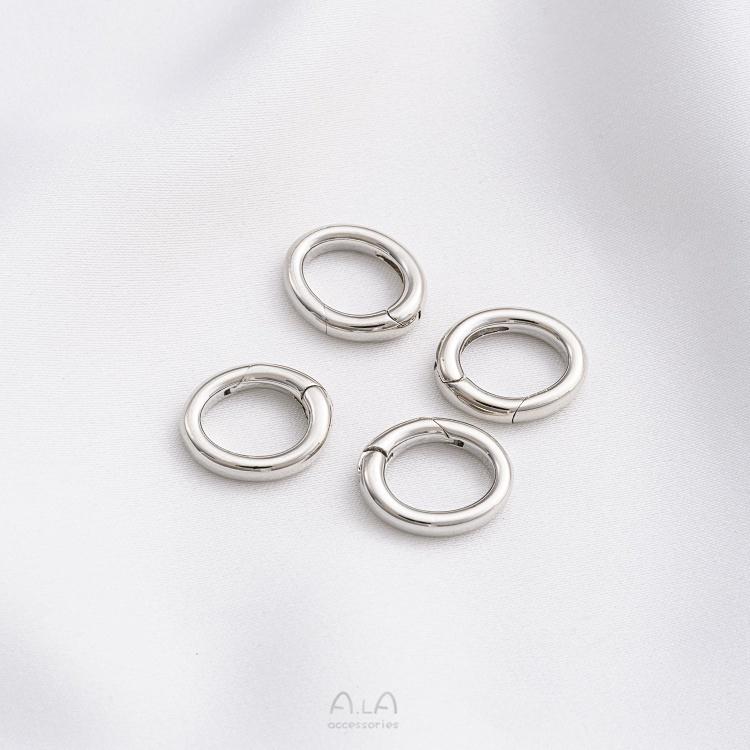 宏雲Hongyun-Ala-1105- 保色萬能扣14K包金圓形橢圓形彈簧扣手作diy珍珠鏈條龍蝦扣子配件-細節圖9