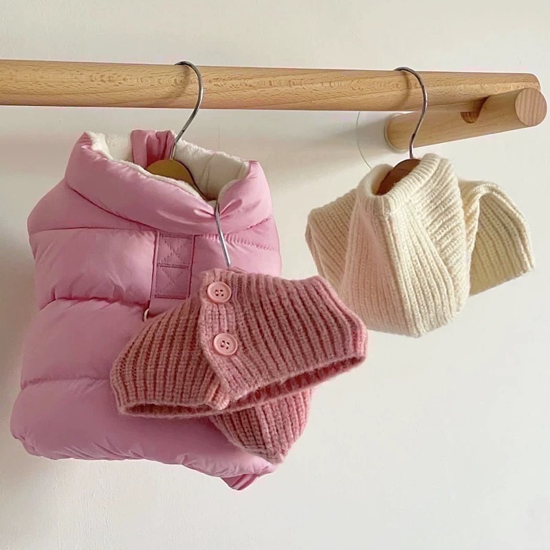 ♡【 J07 預購 】Basic鋪棉澎澎羽絨感保暖背心 寵物保暖背心-細節圖3