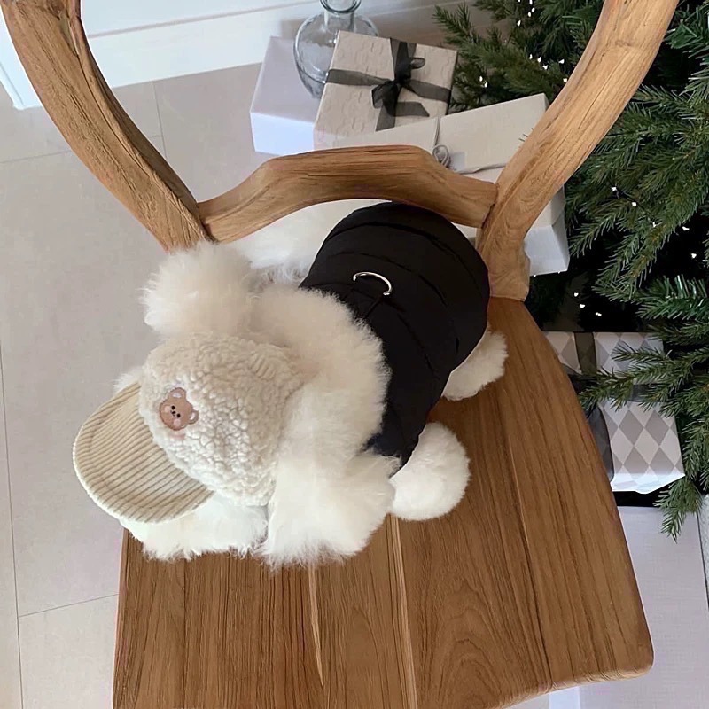 ♡【 J07 預購 】Basic鋪棉澎澎羽絨感保暖背心 寵物保暖背心-細節圖5