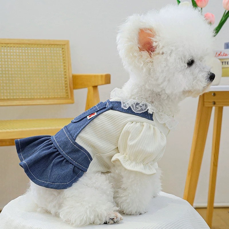 ♡【 J17 預購 】愛心小標籤假兩件牛仔裙-細節圖4