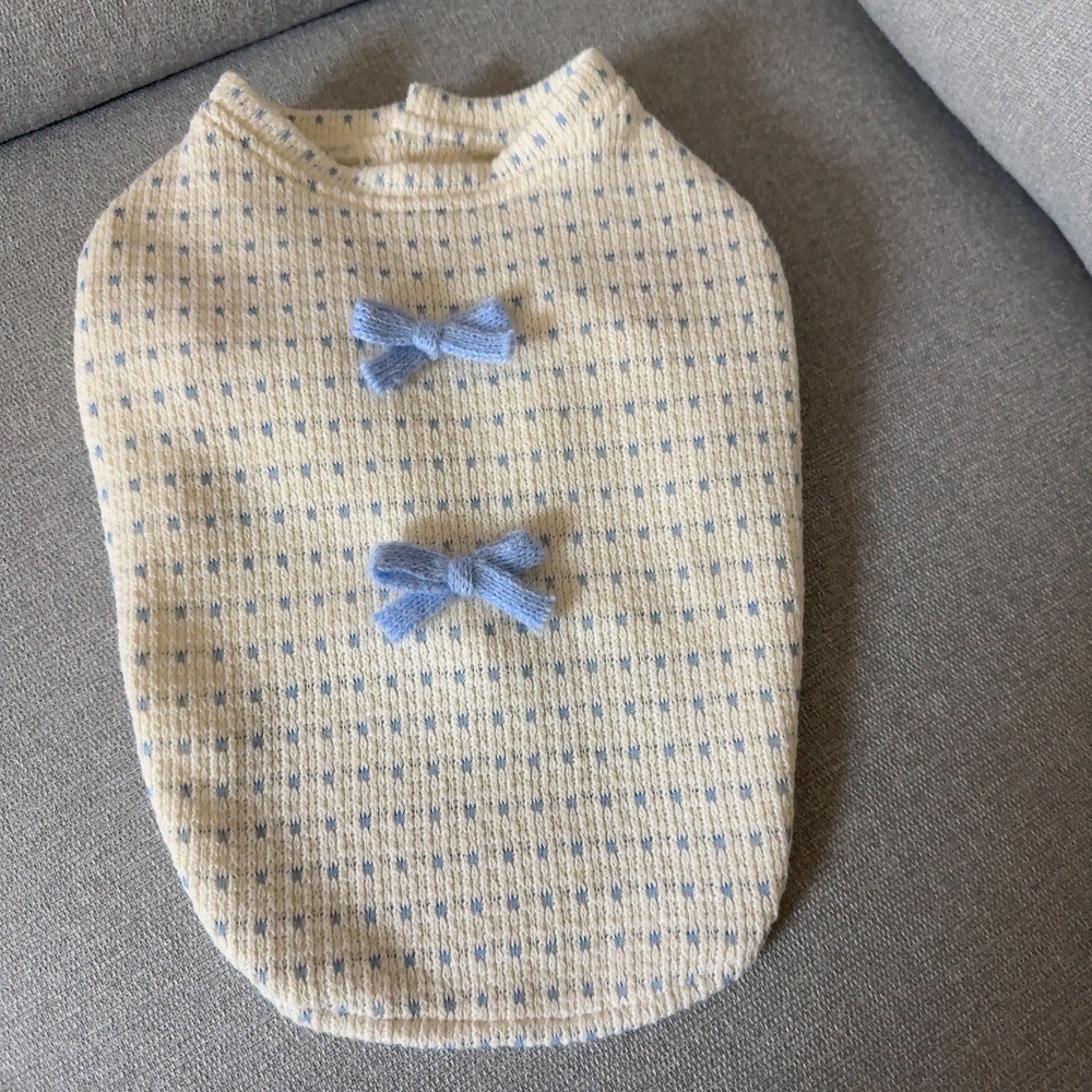 ♡【 J24 預購 】高訂柔黃蕾絲蝴蝶結針織衣-細節圖4