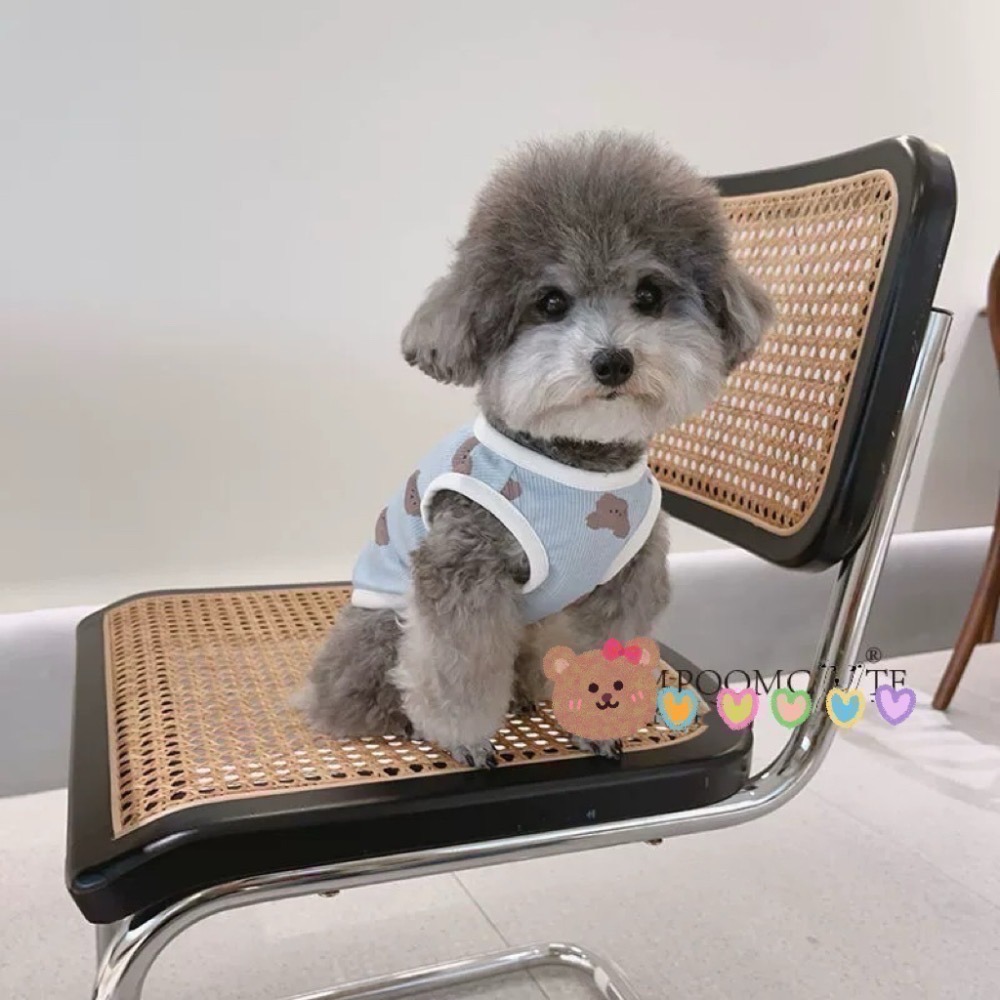 ♡【C06 預購】滿版可愛小狗印花背心 狗狗背心 貓咪背心 貓狗背心 寵物夏季 夏日背心 寵物服飾-細節圖4