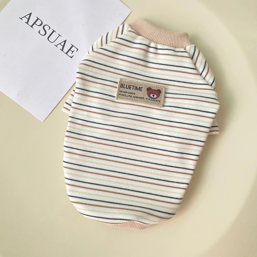 ♡【 H47 預購 】德絨小熊條紋衣服/大狗衣服 可穿至大狗.ᐟ.ᐟ.ᐟ ⋆-細節圖3