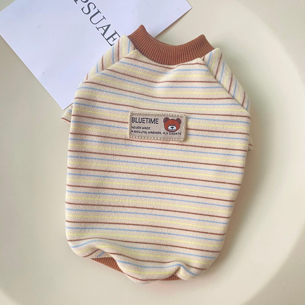 ♡【 H47 預購 】德絨小熊條紋衣服/大狗衣服 可穿至大狗.ᐟ.ᐟ.ᐟ ⋆-細節圖5