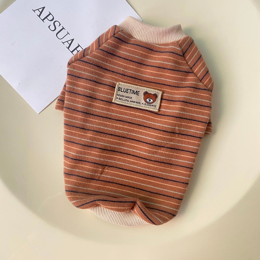 ♡【 H47 預購 】德絨小熊條紋衣服/大狗衣服 可穿至大狗.ᐟ.ᐟ.ᐟ ⋆-細節圖6