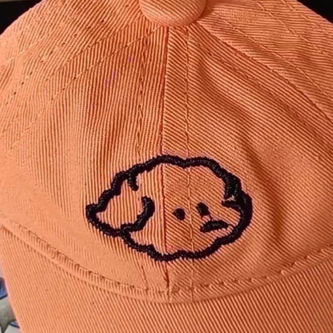 ♡【 D20 現貨+預購 】親子款 刺繡小狗圖案棒球帽 小狗款＆大人款-細節圖2