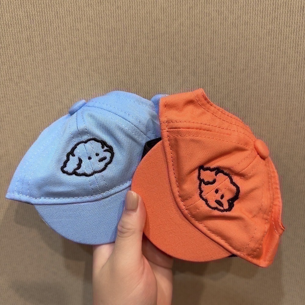 ♡【 D20 現貨+預購 】親子款 刺繡小狗圖案棒球帽 小狗款＆大人款-細節圖4