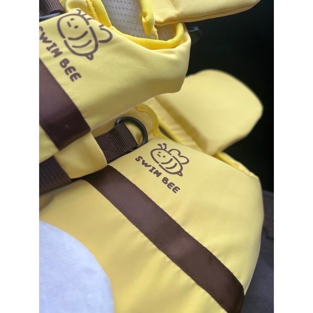 ♡【 E14 現貨+預購 】SWIM BEE 蜜蜂寵物救生衣 游泳救生衣 寵物游泳-細節圖4