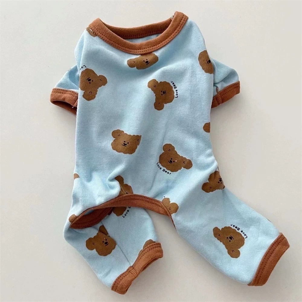 ♡【G33 預購 】滿版小熊love bear多色四腳寵物衣服-細節圖5