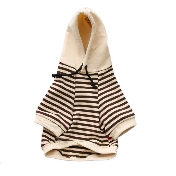 ♡【 H01 預購 】細條紋杏色連帽親子裝寵物衣服 可穿至大狗.ᐟ.ᐟ.ᐟ ⋆-細節圖7
