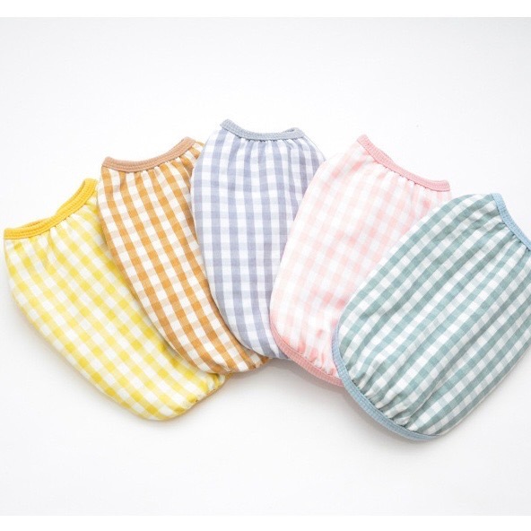 ♡【H08 預購 】  多純色雙面穿格紋保暖棉料背心-細節圖4