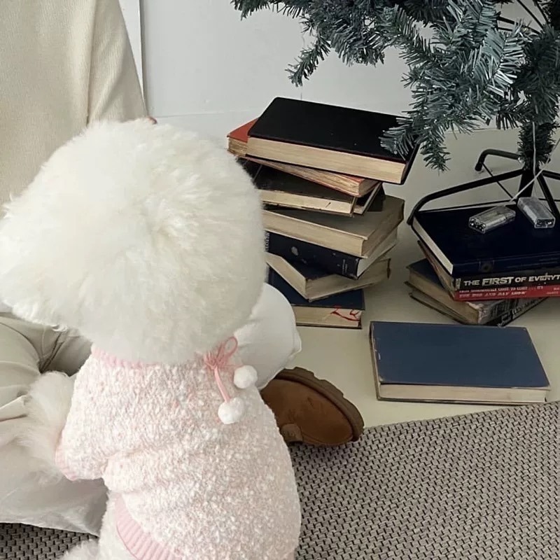 ♡【 K09 預購 】 粉彩毛球保暖針織衣-細節圖2