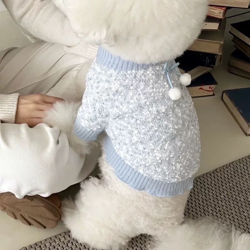 ♡【 K09 預購 】 粉彩毛球保暖針織衣-細節圖3