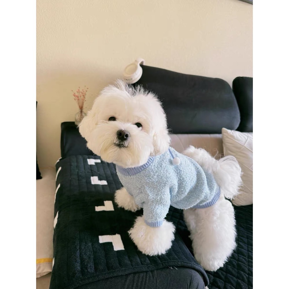 ♡【 K09 預購 】 粉彩毛球保暖針織衣-細節圖4