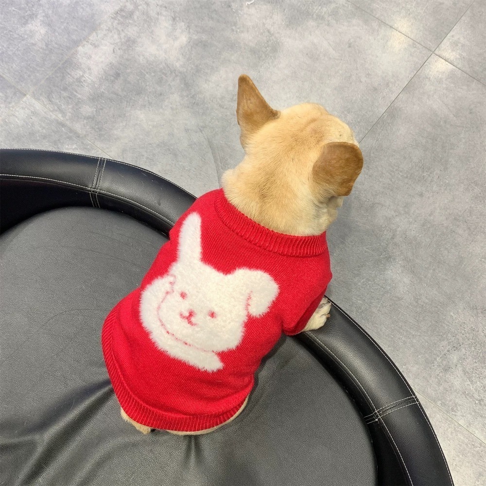 ♡【 K32 預購 】  RABBIT毛絨兔兔針織親子裝 大人款 毛孩款-細節圖7