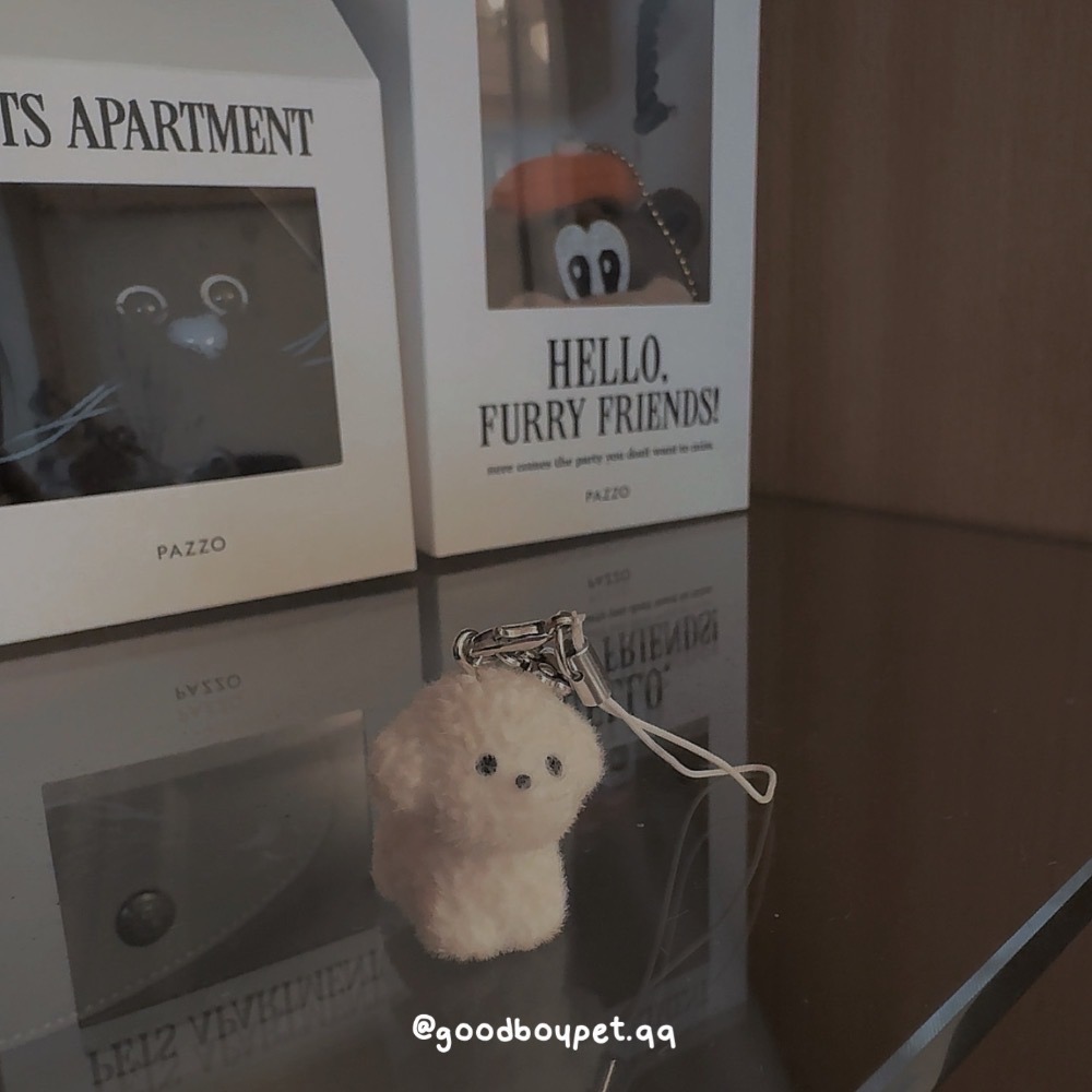 ~~無法抗拒~~白色🤍可愛植絨小狗 ♡⃛⋆⁺ —— 吊飾系列-細節圖4