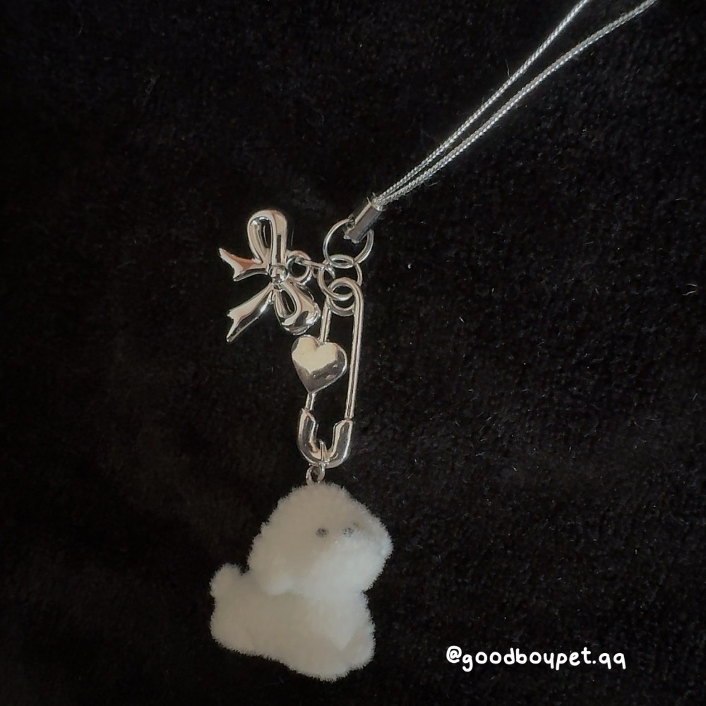 ~~無法抗拒~~白色🤍可愛植絨小狗 ♡⃛⋆⁺ —— 吊飾系列-細節圖7