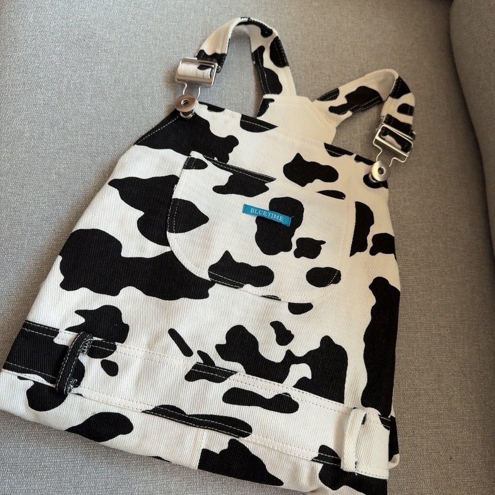 ♡【 L42 預購 】 牛牛裝背帶褲/背帶裙 寵物漁夫帽 可穿至大狗.ᐟ.ᐟ.ᐟ ⋆-細節圖6