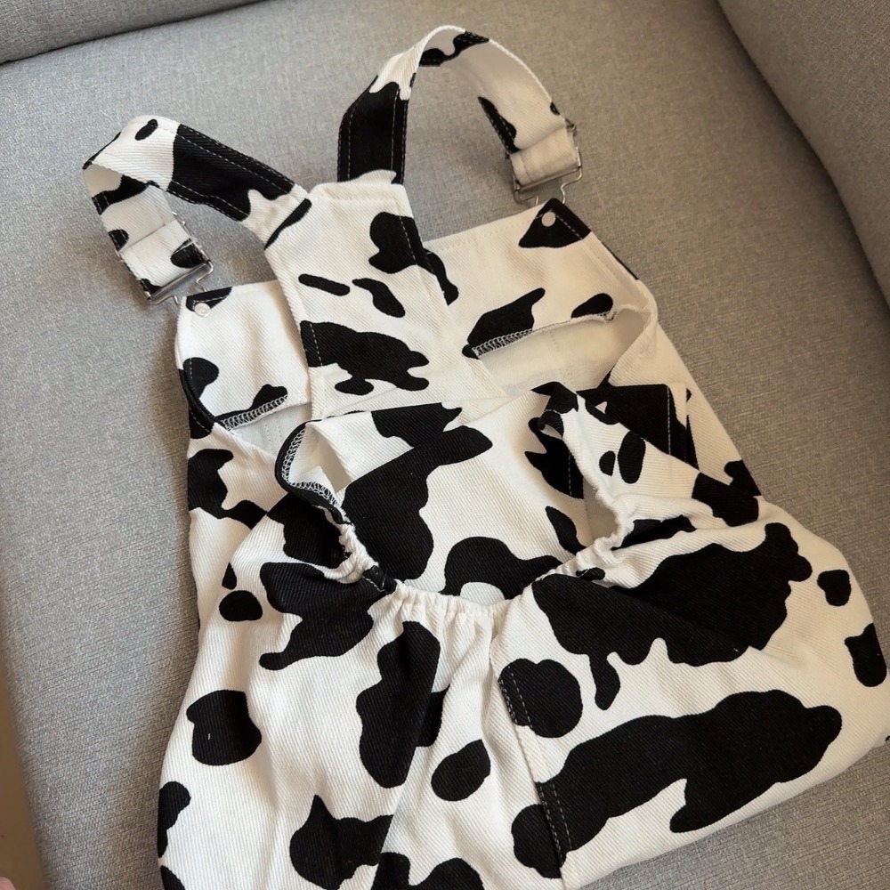 ♡【 L42 預購 】 牛牛裝背帶褲/背帶裙 寵物漁夫帽 可穿至大狗.ᐟ.ᐟ.ᐟ ⋆-細節圖7