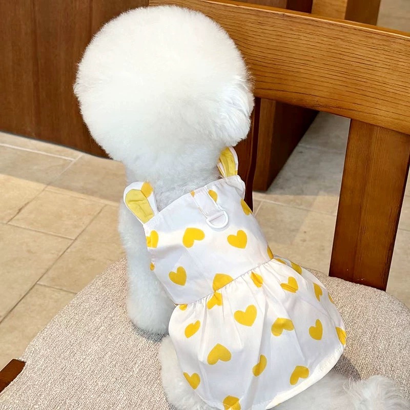 ♡【 L50 預購 】 天空藍/紅色/黃色 三色愛心裙-細節圖4