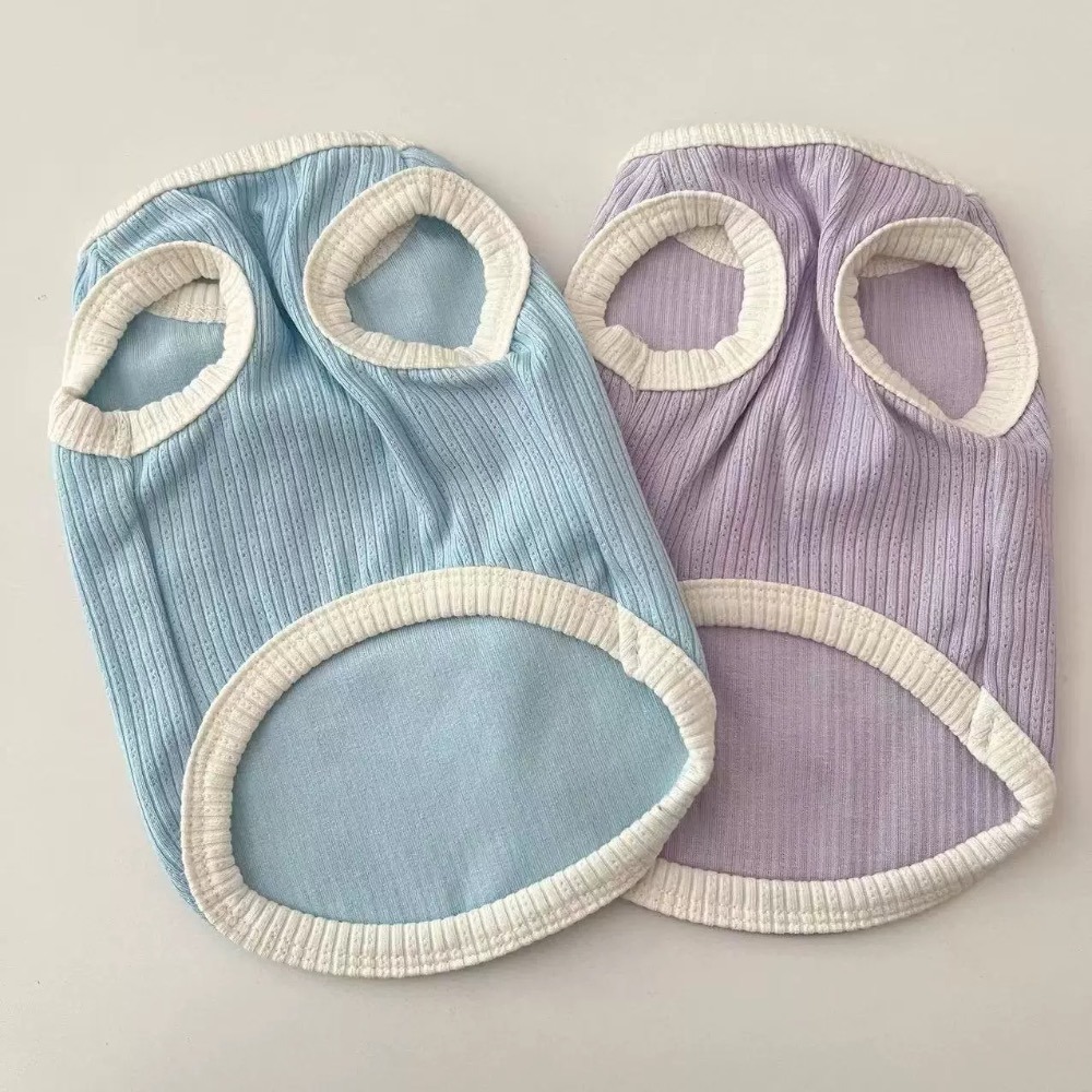 ♡【 L76 預購 】 HAPPY貼布坑條背心 可牽繩-細節圖4