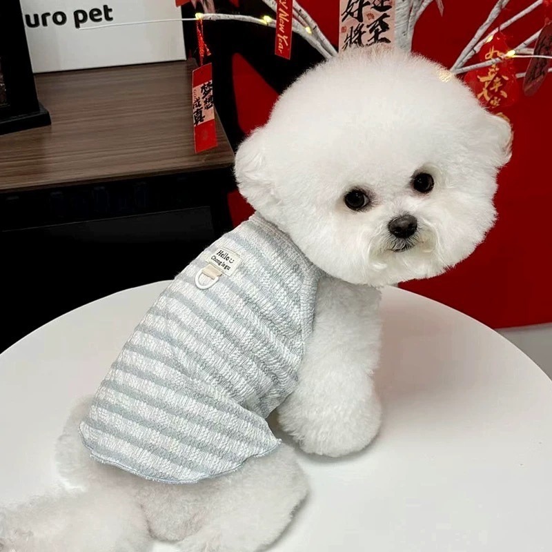 ♡【 L91 預購 】 Hello Baby條紋背心 可牽繩-細節圖3