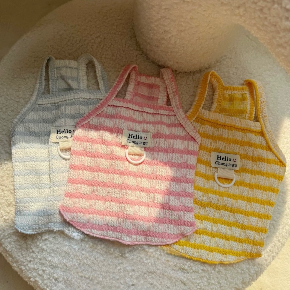♡【 L91 預購 】 Hello Baby條紋背心 可牽繩-細節圖4