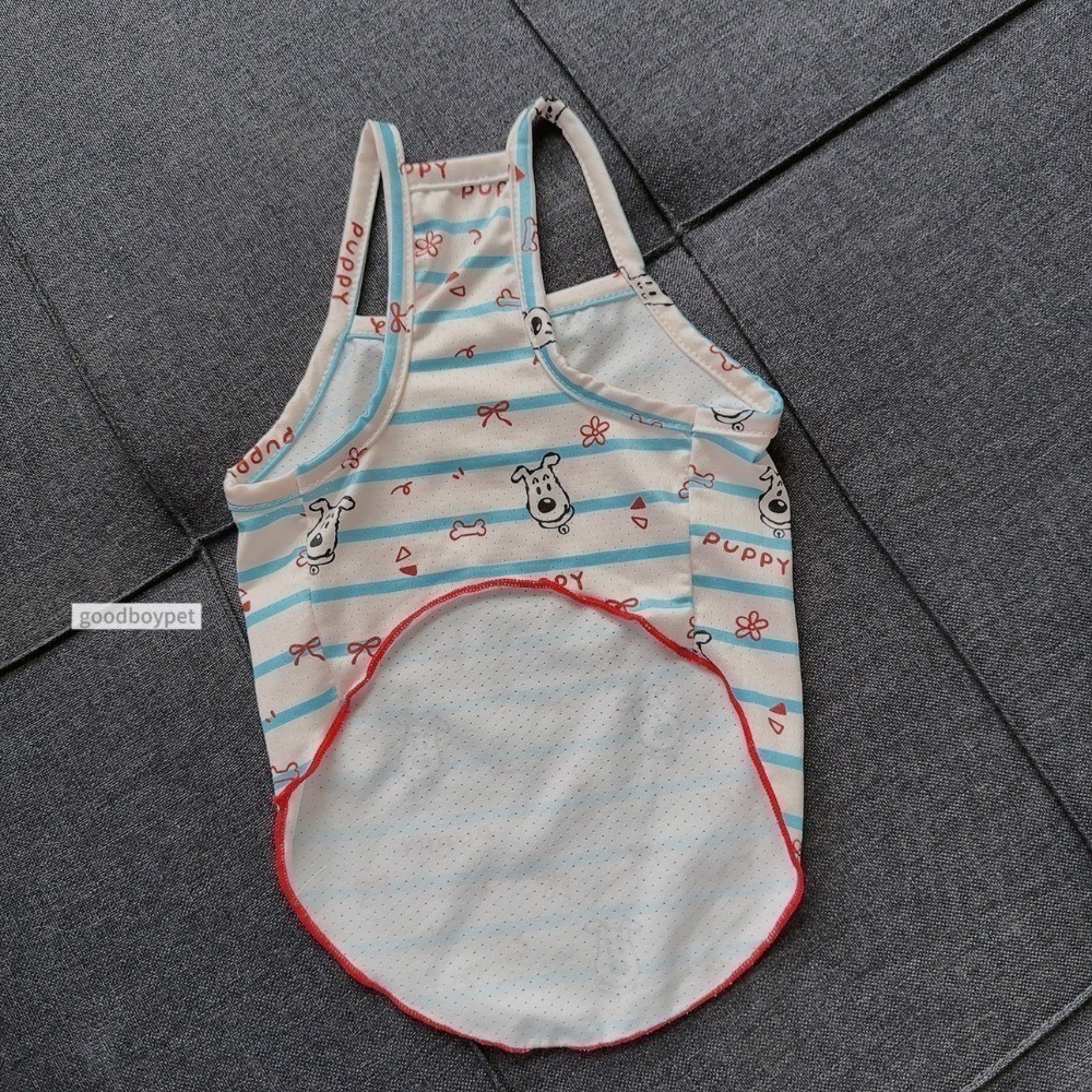 ♡【 L87 現貨+預購 】 紅藍配色小狗/麵包超人/史努比/Kitty印花涼涼衣涼感衣 彈力大-細節圖4