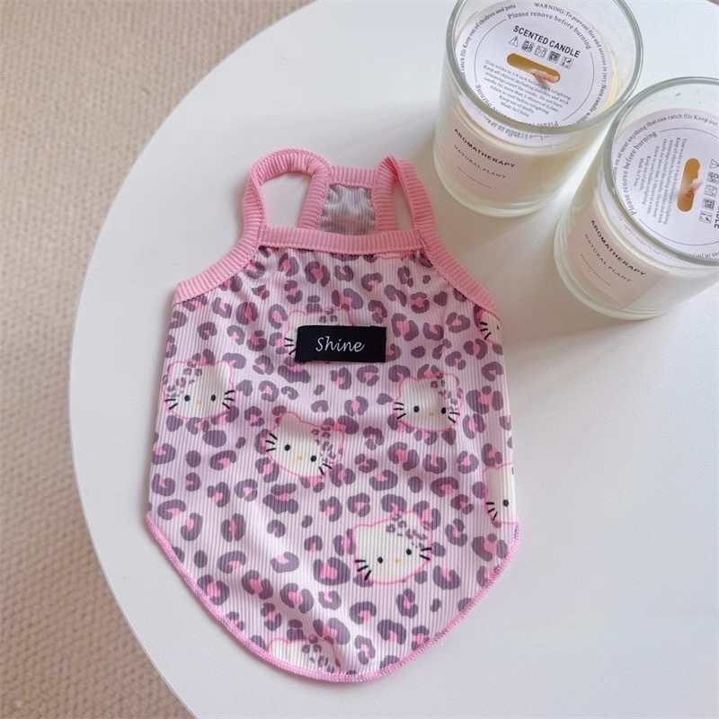 ♡【 L94 預購 】 KITTY凱蒂貓豹紋系列涼感衣 涼涼衣 彈力大-細節圖4