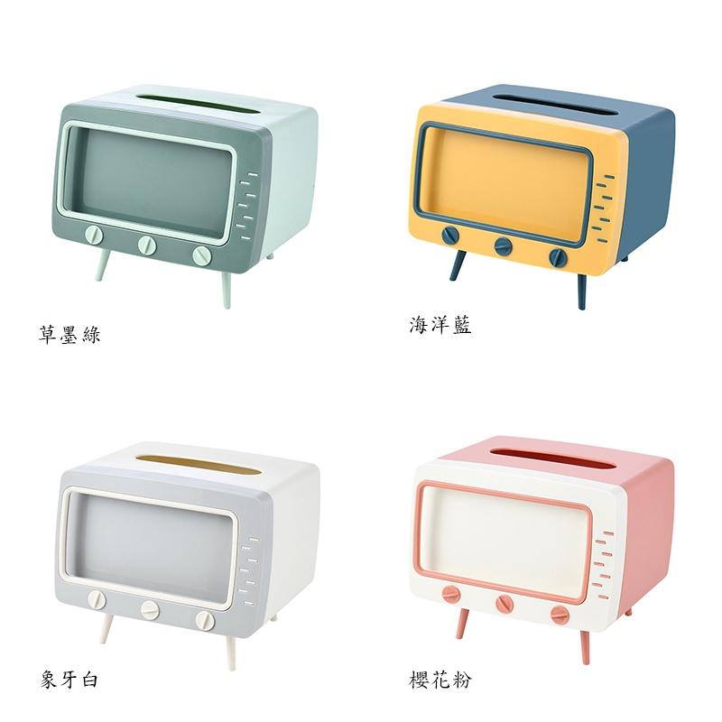 一本庄園 北歐風 復古桌面電視機造型紙巾盒 面紙盒 衛生紙盒-細節圖7