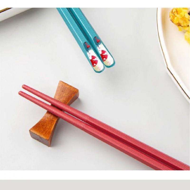 【現貨】日系手繪五色合金筷(一包5雙入)24cm頂級合金筷-細節圖9