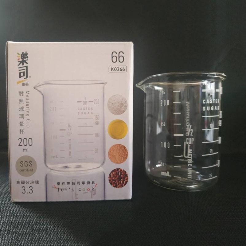 耐熱玻璃量杯 高硼矽 白色刻度玻璃量杯 耐熱量杯 料理杯 掛耳咖啡量杯 200ml 400ml 500ML 三款任選-細節圖3