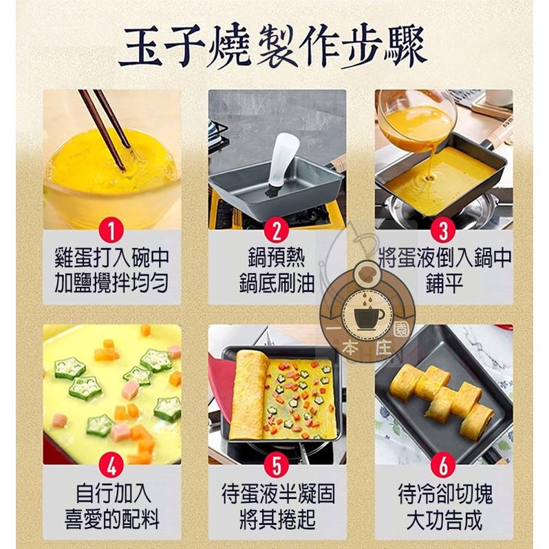 玉子燒不沾煎鍋 日式玉子燒不沾鍋  煎鍋 麥飯石玉子燒 煎蛋鍋 不粘鍋平底鍋 電磁爐可用-細節圖6