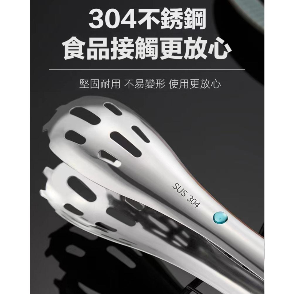 304不鏽鋼三合一食物夾 廚房料理夾  面包夾 麵包夾 食物夾 萬用夾 烤肉夾 夾子-細節圖3