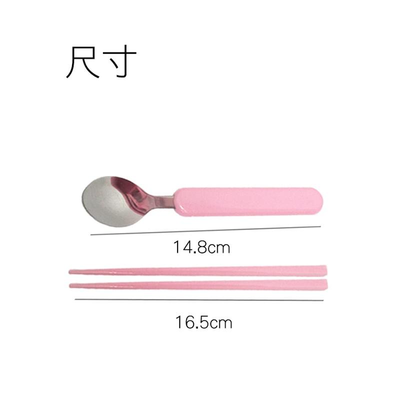 鬼滅之刃兒童餐具組 筷子湯匙 環保餐具組 炭治郎 禰豆子 兩款任選-細節圖2