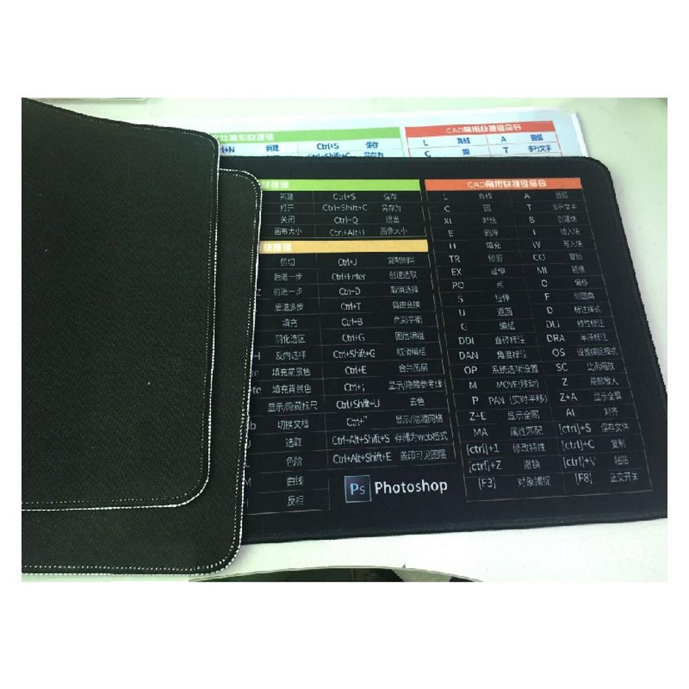 電腦文書繪圖製圖軟體快速鍵 超大滑鼠墊 加大滑鼠墊 鍵盤墊 辦公室軟墊 電競專用 工作墊 桌墊 電腦繪圖專用 防滑墊-細節圖3