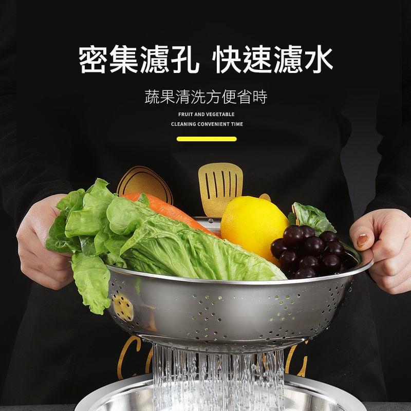 不鏽鋼多功能刨絲鍋三件式料理瀝水盆 洗米/刨絲/瀝水.三合一 三款任選-細節圖5