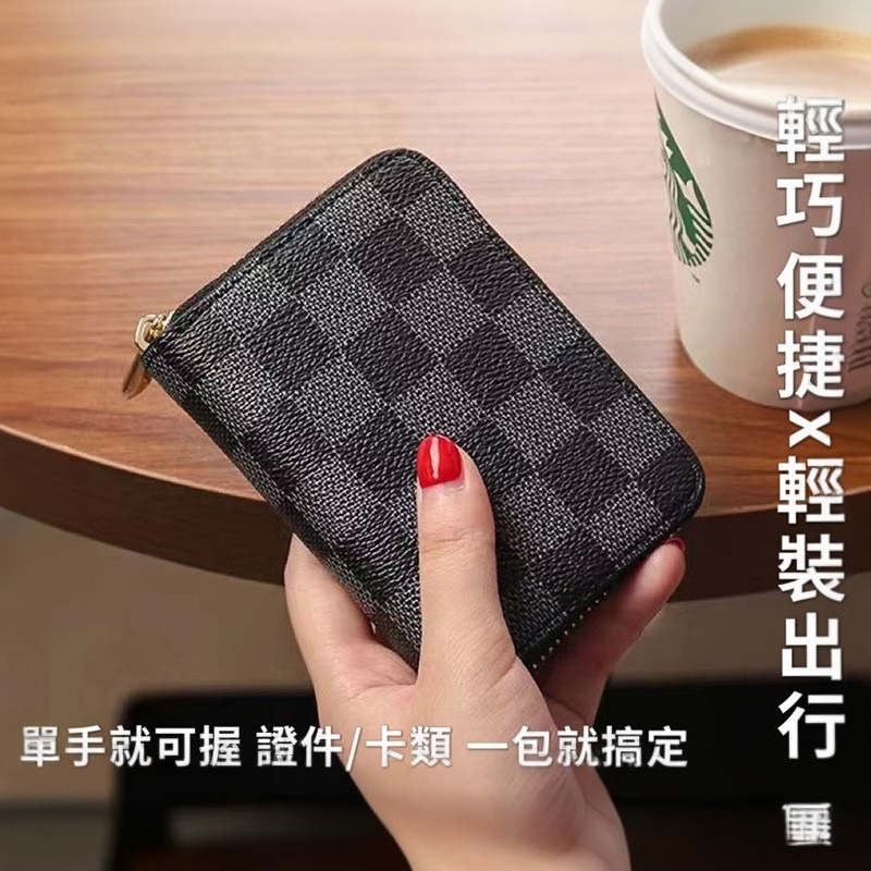 流行經典款多層大容量卡包 - 多隔層 多卡位 風琴短夾 零錢包 信用卡包 鑰匙包 拉鍊零錢包大容量卡夾-細節圖5